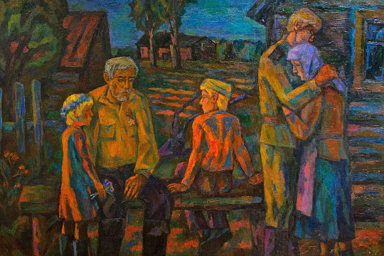 Неразрывная связь поколений: картину Юрия Коробова «Жили-были» представляет «Арт-мозаика»
